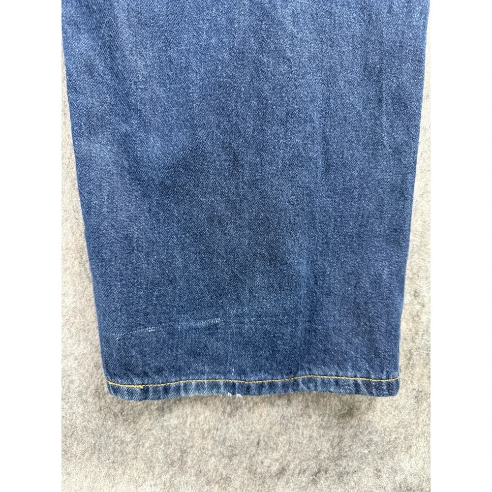 Levi Strauss Vintage Signature Loose Straight Jeans Mens 40X32 Dark Wash Y2k 80s